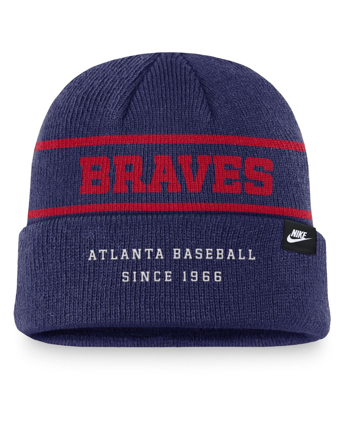 Nike Men's Royal Atlanta Braves Cooperstown Collection Rewind Terra Cuffed Knit Hat In Royal