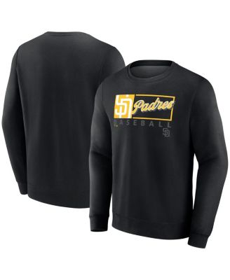 Fanatics - Men's Black San Diego Padres Focus Fleece Pullover Sweatshirt
