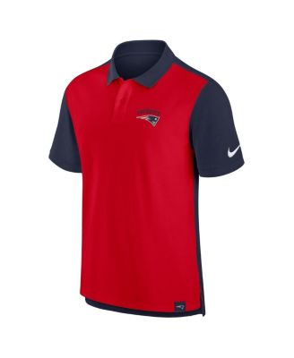 Men's Navy/Red New England Patriots Blitz Pique Polo