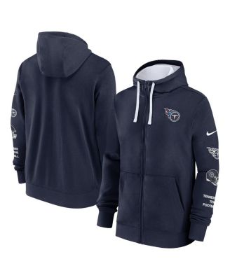 Nike - Men's Navy Tennessee Titans Club Full-Zip Hoodie Jacket
