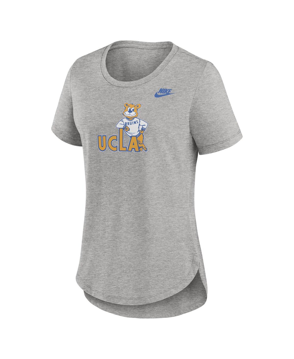Nike Women's Heather Gray Ucla Bruins Legacy Tri-blend T-shirt In Heather Gray