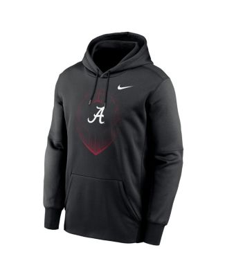 Men's Black Alabama Crimson Tide Icon Football Performance Pullover Hoodie