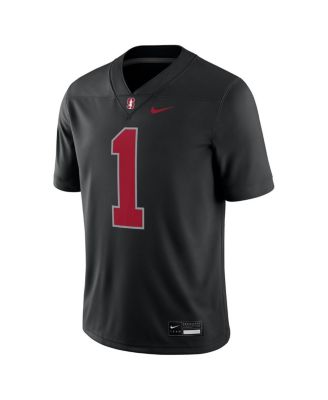 Men's 1 Black Stanford Cardinal Alternate Game Jersey