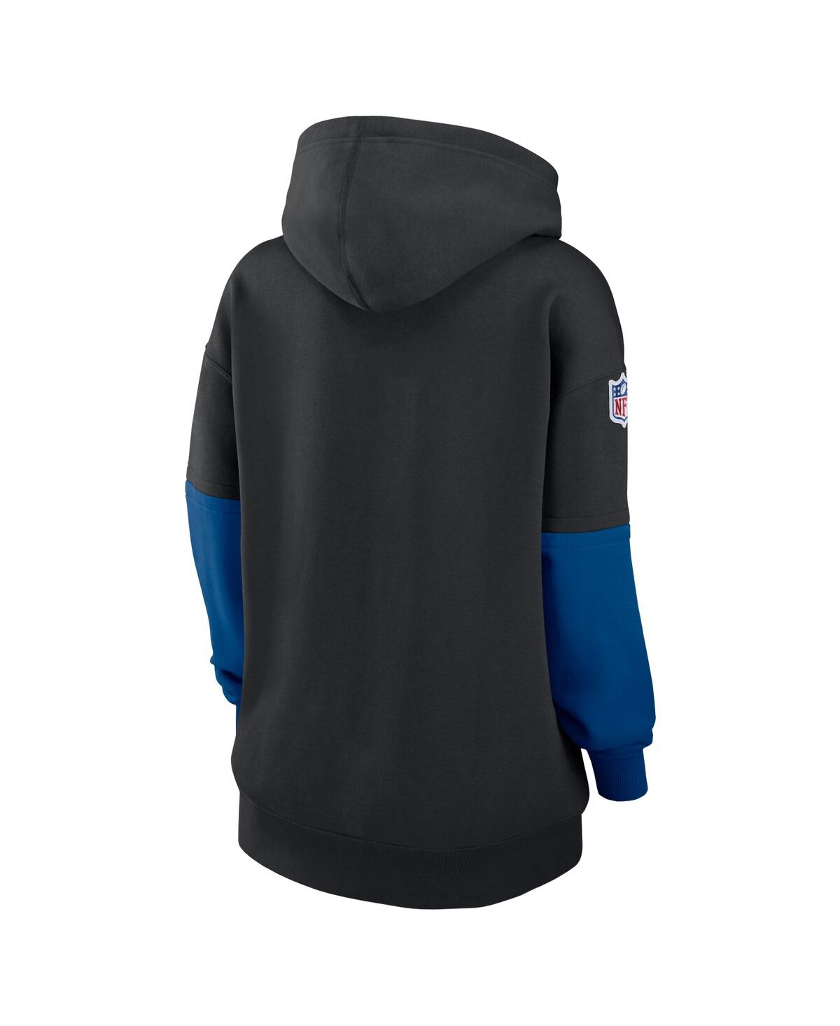 Nike Women's Black Indianapolis Colts 2024 Sideline Essential Fleece Pullover Hoodie In Black