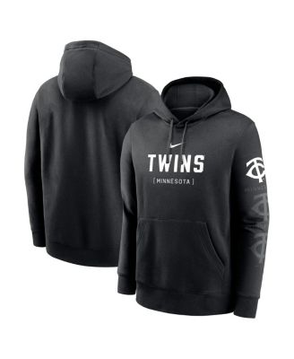 Nike - Men's Black Minnesota Twins Fashion Club Pullover Hoodie