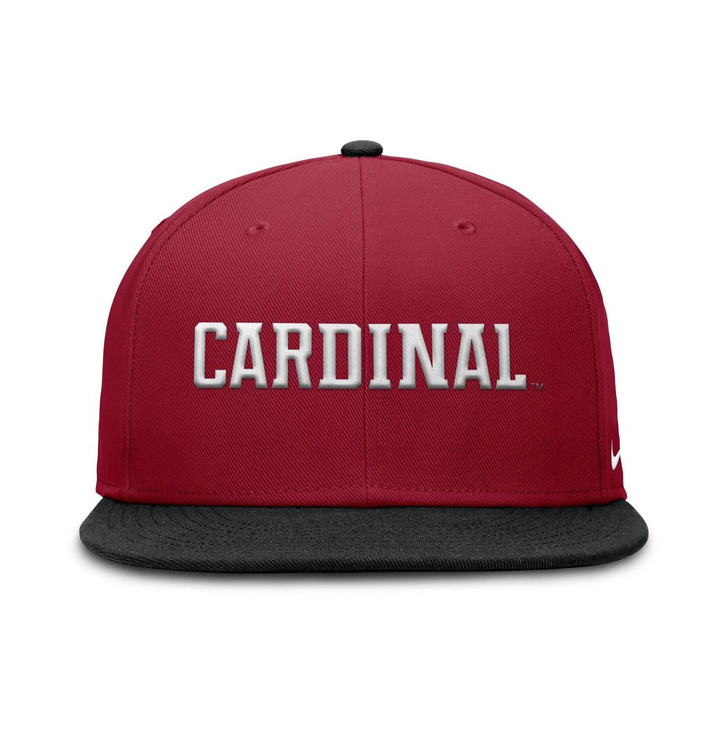 Мужская кепка Nike Cardinal/Black Stanford Cardinal Two-Tone Primetime Performance Fitted Hat — фото 2