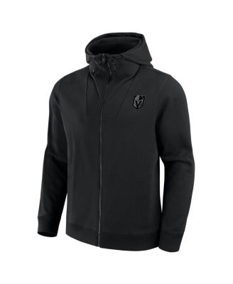 Men's Black Vegas Golden Knights Elements Tonal Primary Tri-Blend Full-Zip Hoodie
