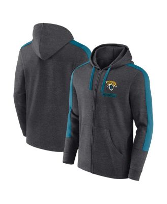 Fanatics - Men's&nbsp; Heather Charcoal Jacksonville Jaguars Gains Full-Zip Hoodie