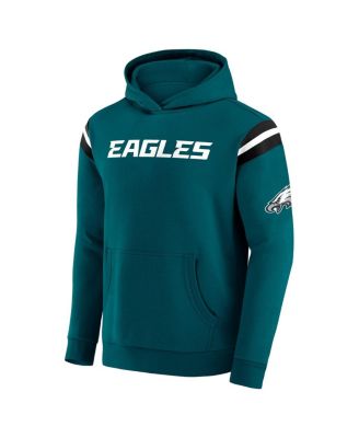 Men's Green Philadelphia Eagles Football Washed Pullover Hoodie