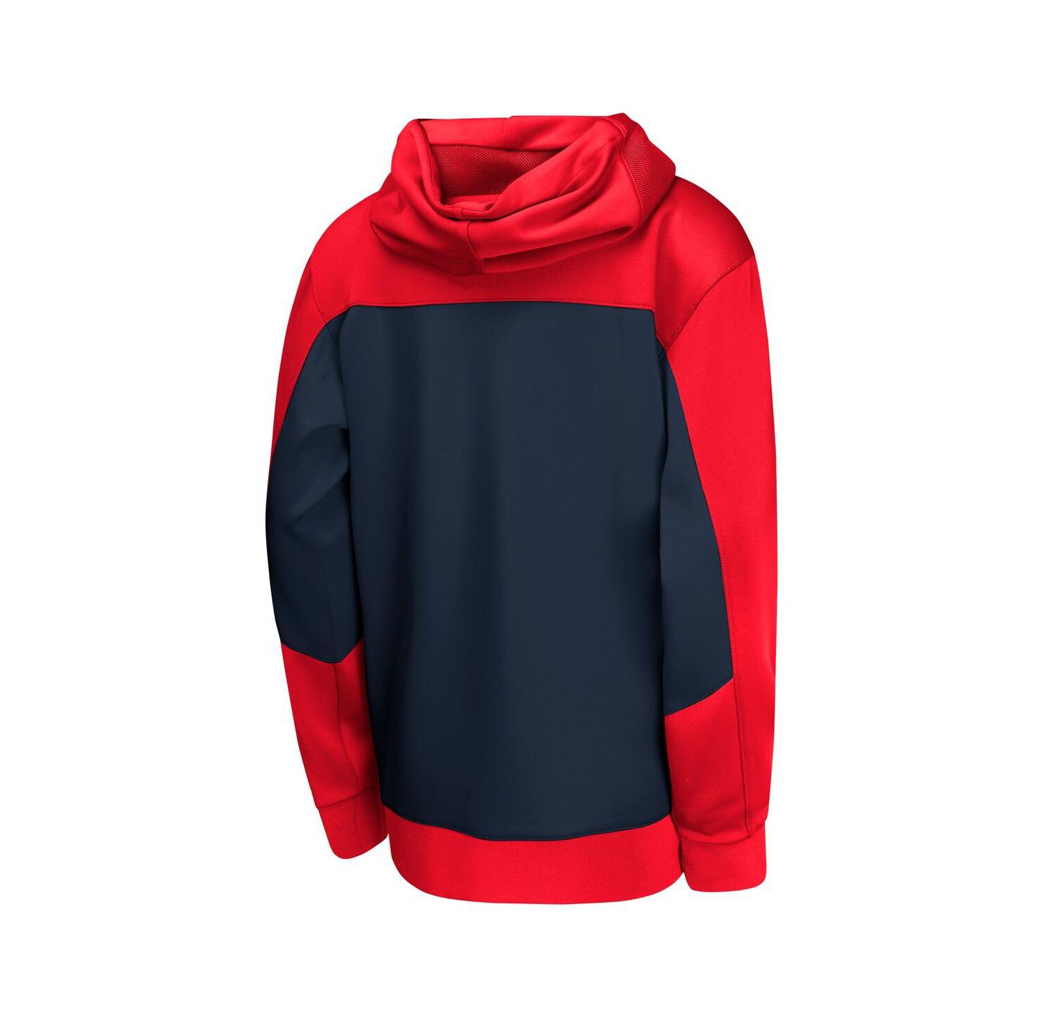 Youth Red/Navy New Orleans Pelicans Authentic On-Court Showtime Performance Full-Zip Hoodie