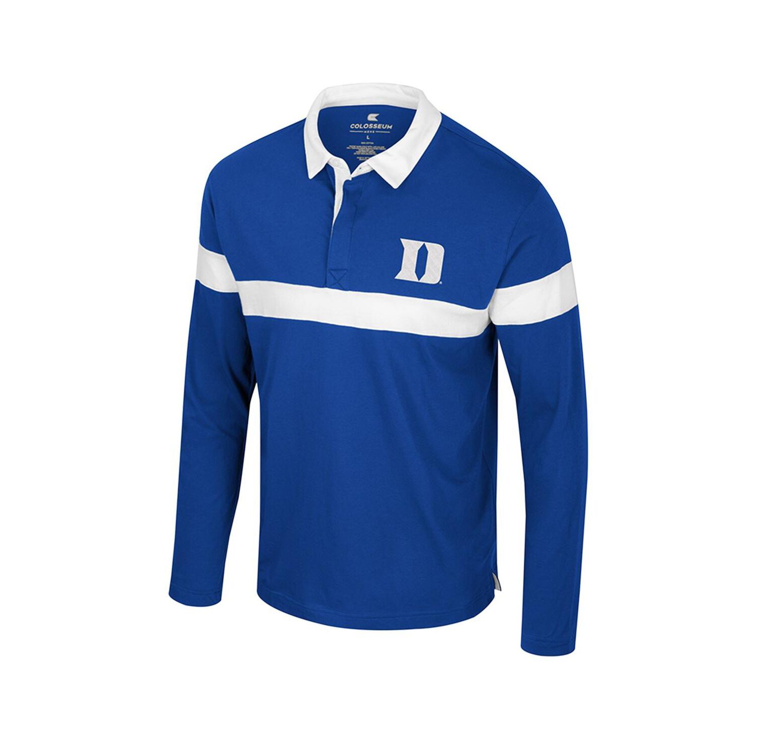 Men's Royal Duke Blue Devils Too Cool For School Long Sleeve Polo