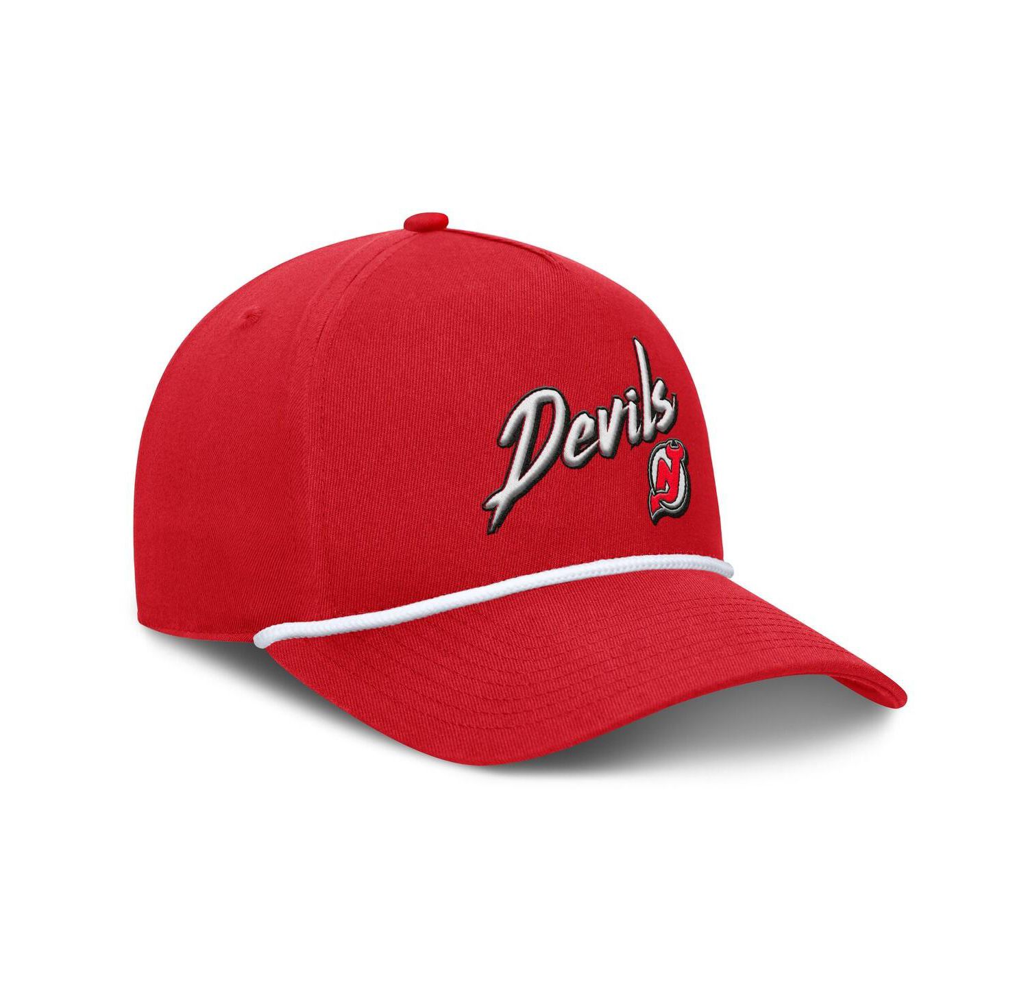 Men's Red New Jersey Devils Decades Collection A-Frame Rope Adjustable Hat
