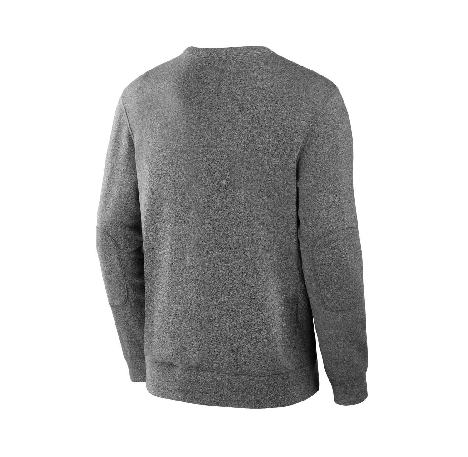 Men's Heather Gray New Orleans Saints Loop Terry Pullover Sweatshirt