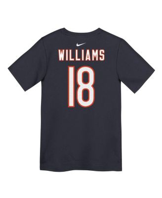 Preschool Caleb Williams Navy Chicago Bears Player Name Number T-Shirt