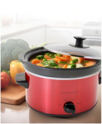 2 Quart Oval Stainless Steel Slow Cooker