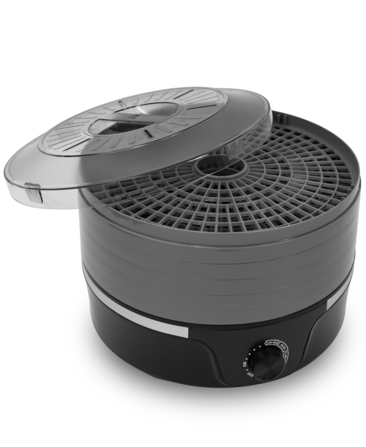 Elite Cuisine Food Dehydrator With Adjustable Temperature In Black,gray