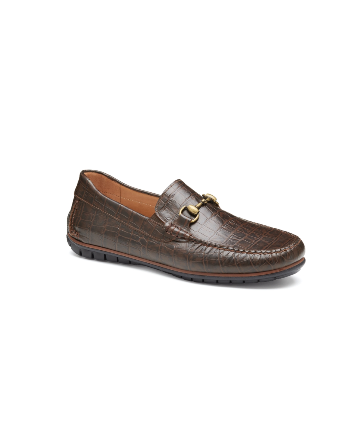 Men's Cort 2.0 Bit Loafer - Dark brown croc print full grain