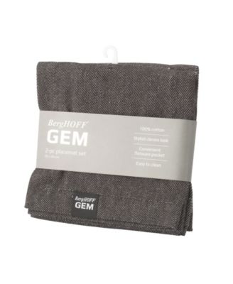 GEM Cotton 2-Piece Placemat set, 16.2" x 8.3"