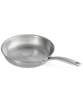 Essential Stainless Steel Shallow Round Frying Pan, 9.5"