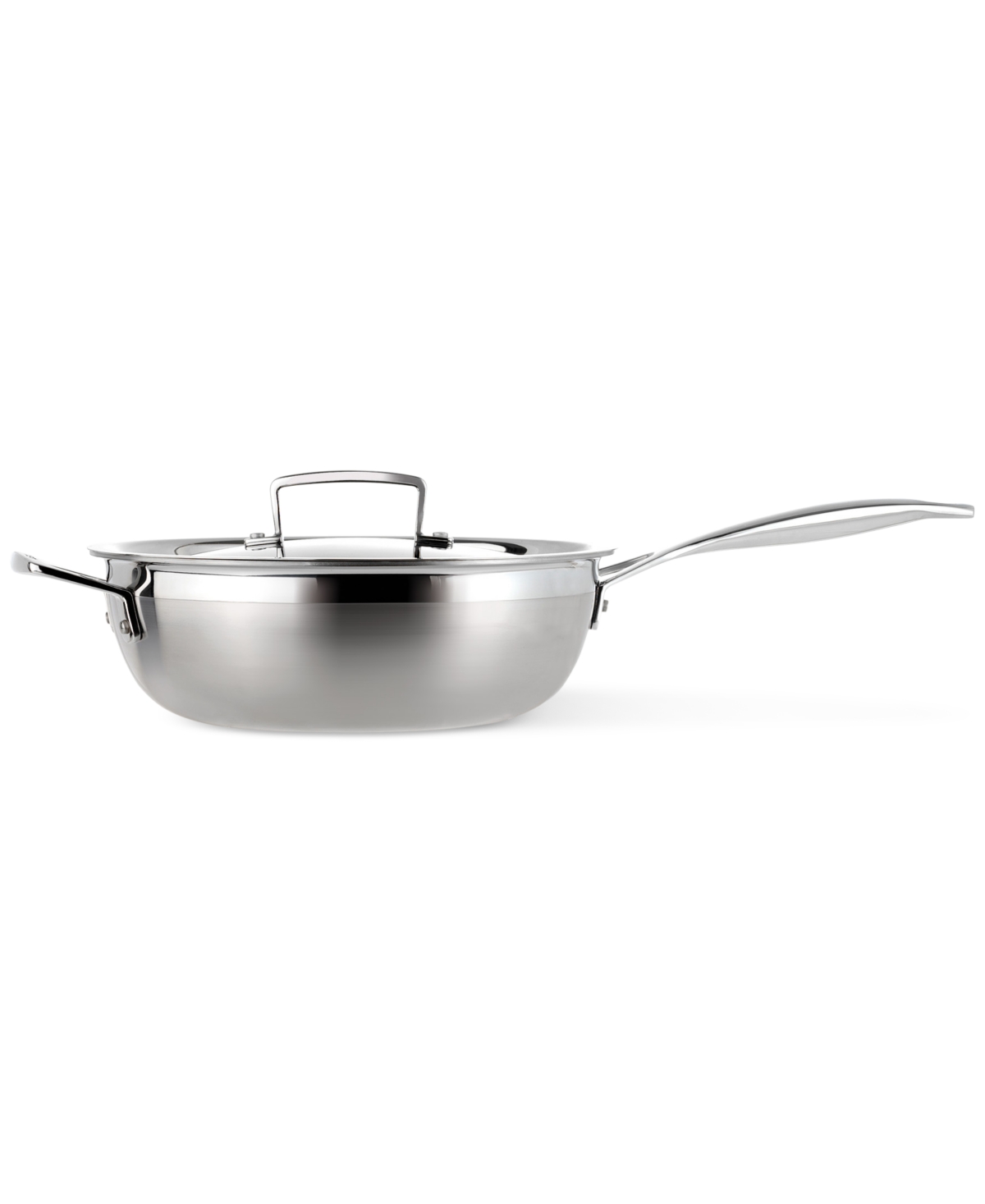 Le Creuset Classic Stainless Steel Round Chefs Pan, 3.5 Qt. In Stainless Steel