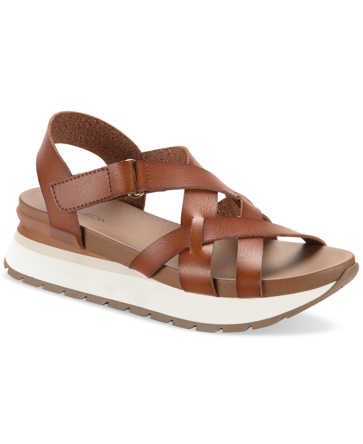 Women's Sallyy Wedge Sandals, Exclusively at Macy's - Acorn Brwn