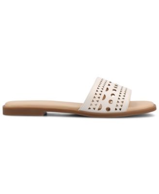 Women's Brodie Perforated Slide Flat Sandals