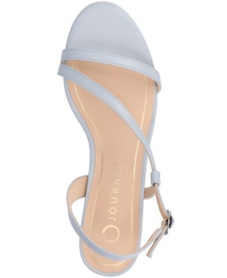 Women's Jemry Asymmetrical Strap Kitten Heel Strap Dress Sandals