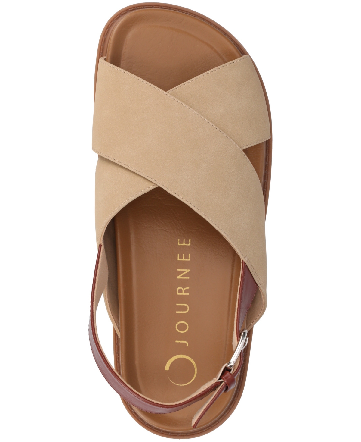Journee Collection Marina Slingback Sandal In Taupe