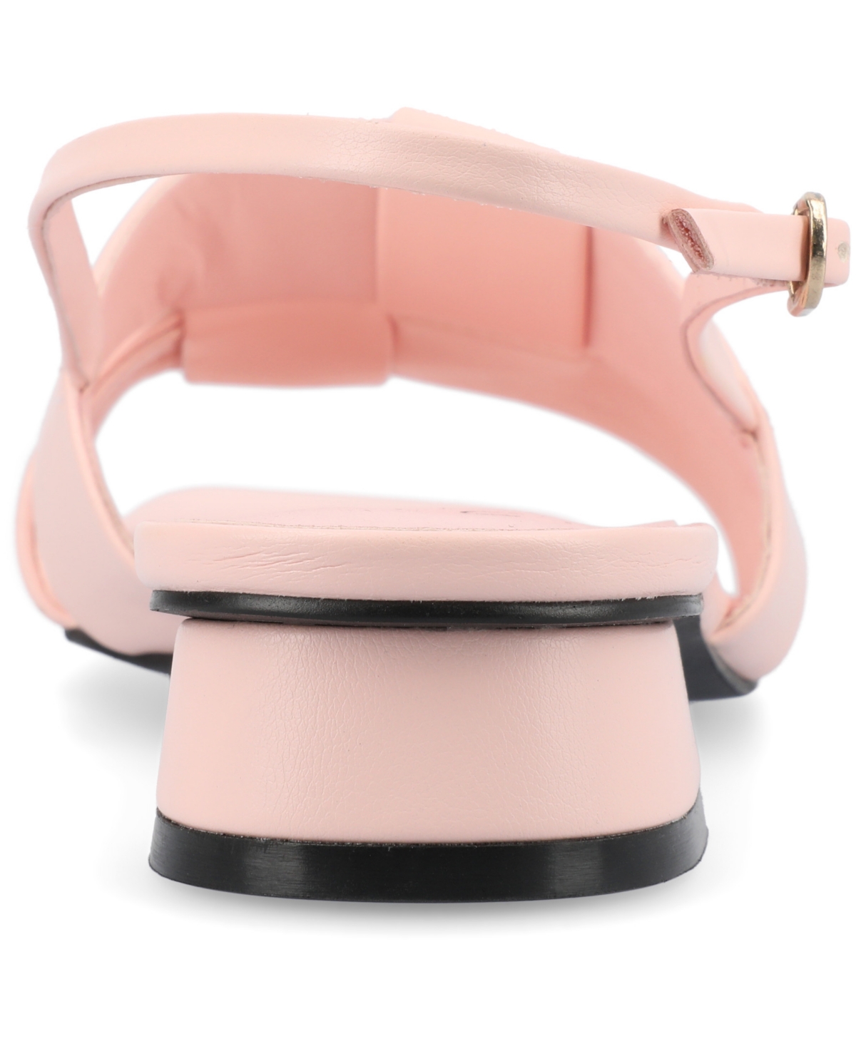 Shop Journee Collection Women's Tabatha Block Heel Slingback Flat Sandals In Pink