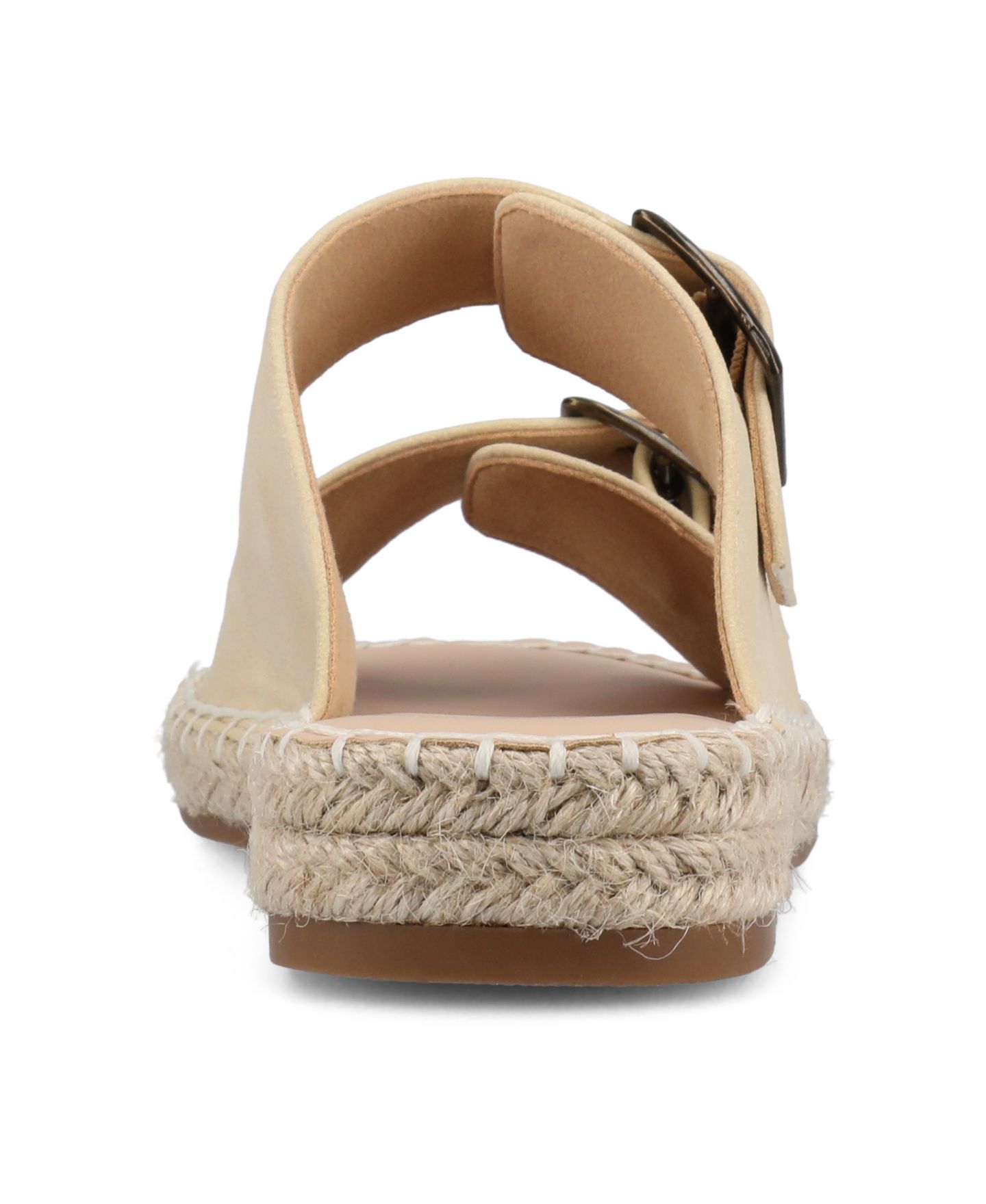Женские сандалии Journee Collection Tresah Double Strap Espadrille, цвет: Бежевый — фото 3