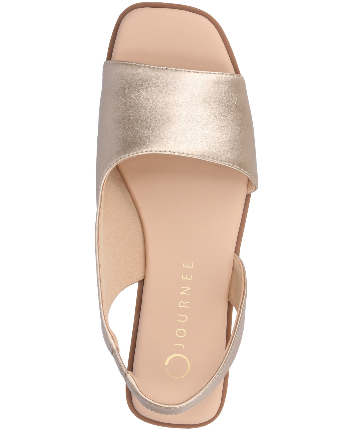 Journee Collection Brinsley Slingback Sandal In Champagne