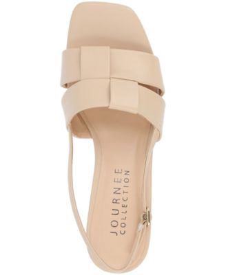 Women's Tabatha Block Heel Slingback Flat Sandals