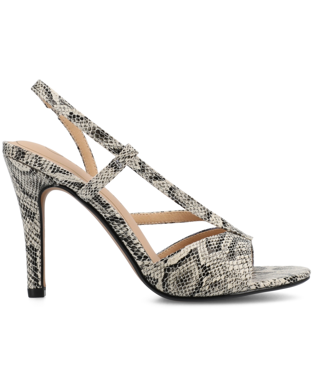 Journee Collection Varra Slingback Sandal In Snake