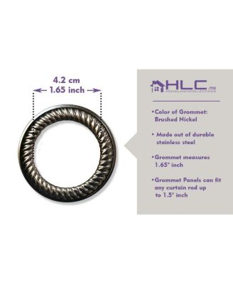 Sheer Grommet Patio Curtain Panel for Sliding Glass Doors - 100 W x 84 L