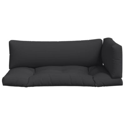 Pallet Cushion Set of 3 Black 100% polyester Standard