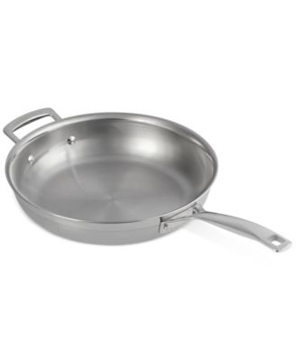 Classic Stainless Steel Round Frying Pan, 11"