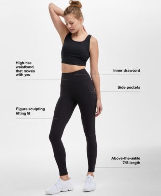 Women's Solid 7/8 Compression Leggings, Created for Macy's