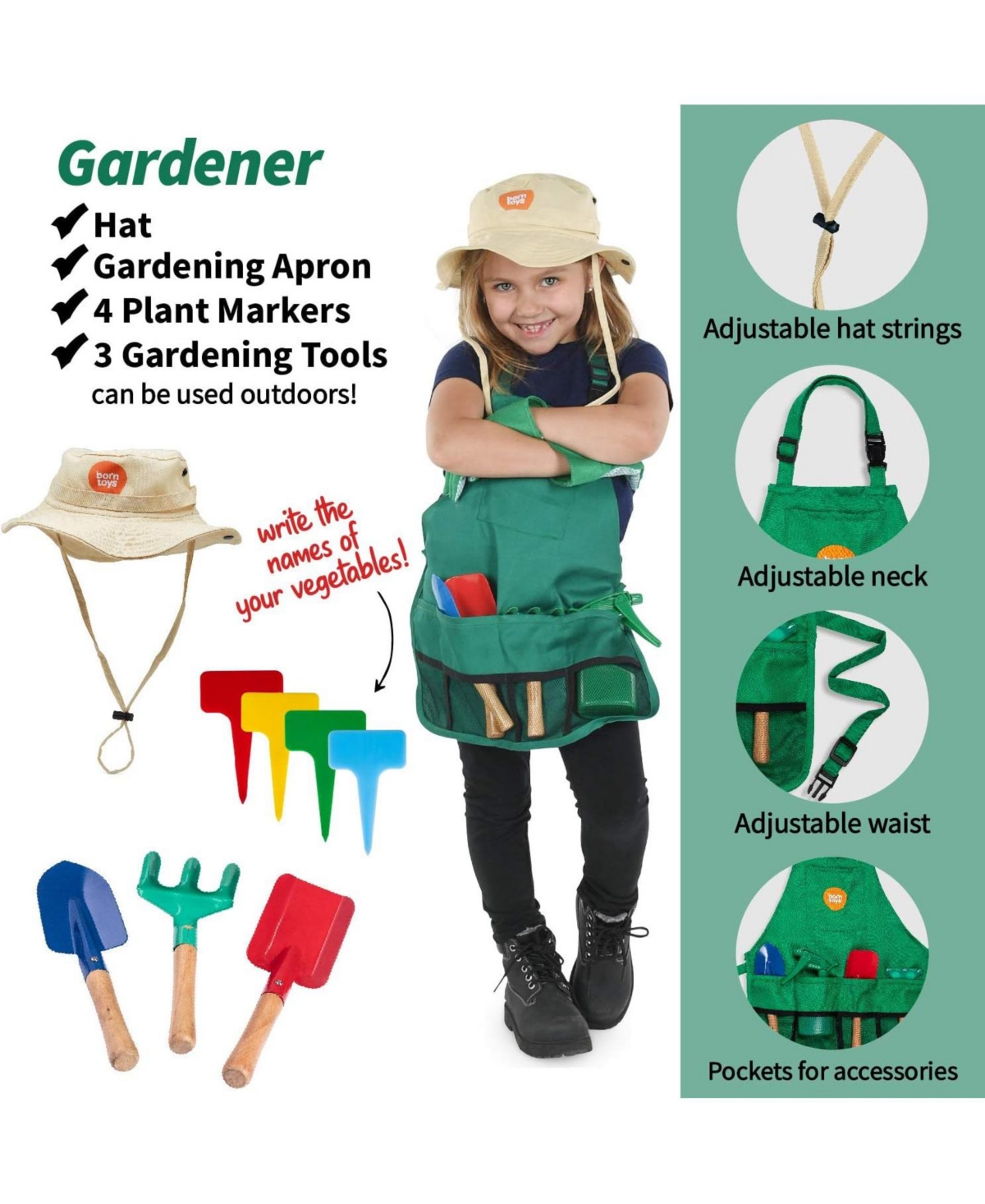 Bintiva - Dress Up Trunk: Worker - Chef - Garden