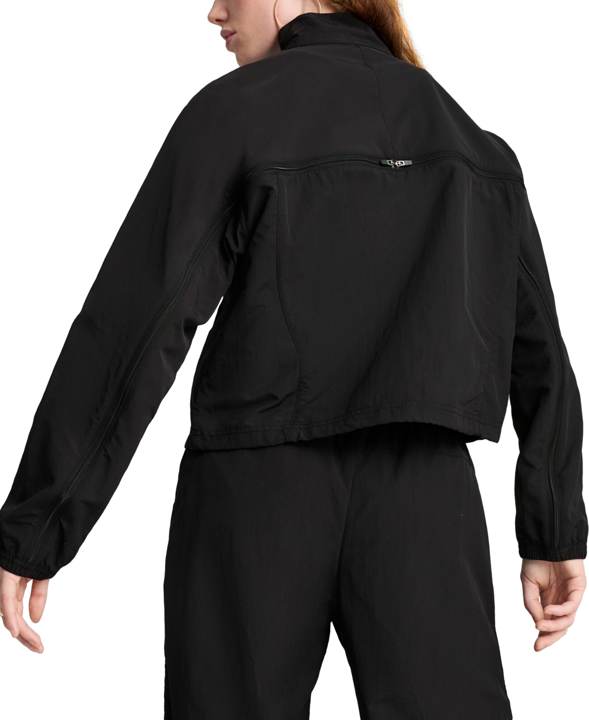 Puma Women's Dare To Oversized Zip-off Woven Jacket In  Black