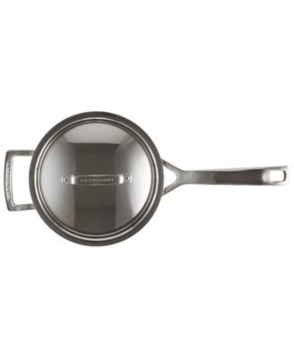 Classic Stainless Steel Round Saucepan with Lid, 3 Qt.