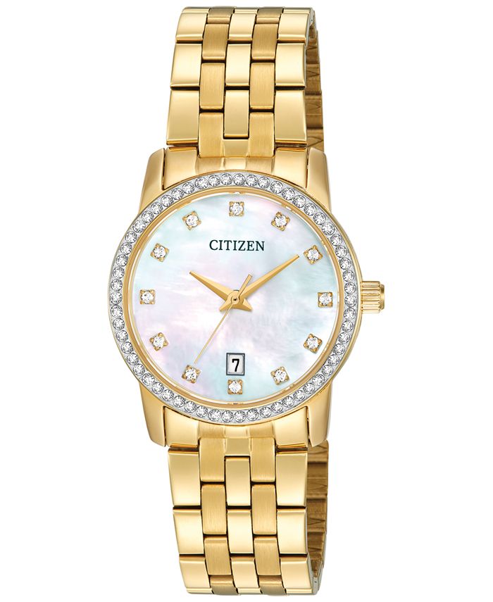 Citizen Women s Gold Tone Stainless Steel Bracelet Watch 27mm