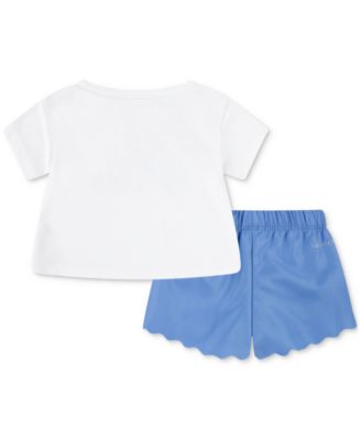Baby Girls Dri-FIT Swoosh Motion T-Shirt & Shorts, 2 Piece Set
