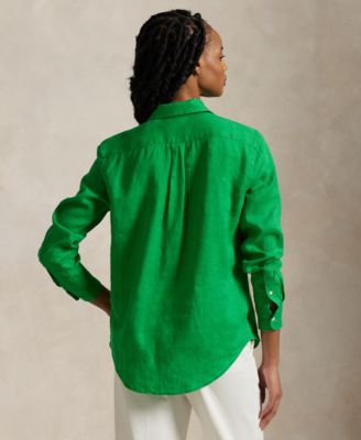 Women's Classic-Fit 100% Linen Shirt