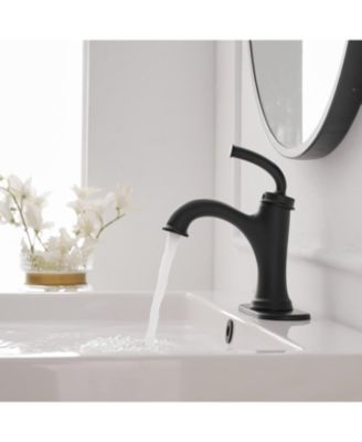 8&amp;#x22; Widespread Double Handle Faucet with Metal Drain, Water-Saving Design Bathroom Faucet