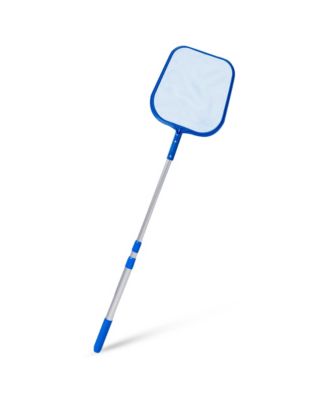 Pool & Spa Leaf Skimmer Net w/ 48" Adjustable Aluminum Telescopic Pole