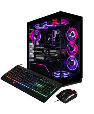Horus Gaming Desktop - Liquid Cooled Intel Core Ultra 9 285K 3.7GHz 24-Core Processor, 96GB DDR5 Memory, GeForce RTX 5080 16GB GDDR7 Graphics, 2TB SSD, 8TB HDD, WiFi, Windows 11 Home 64-bit