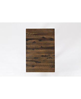 Artisan's Craft Rustic Farmhouse Distressed Solid Wood Chairside Table