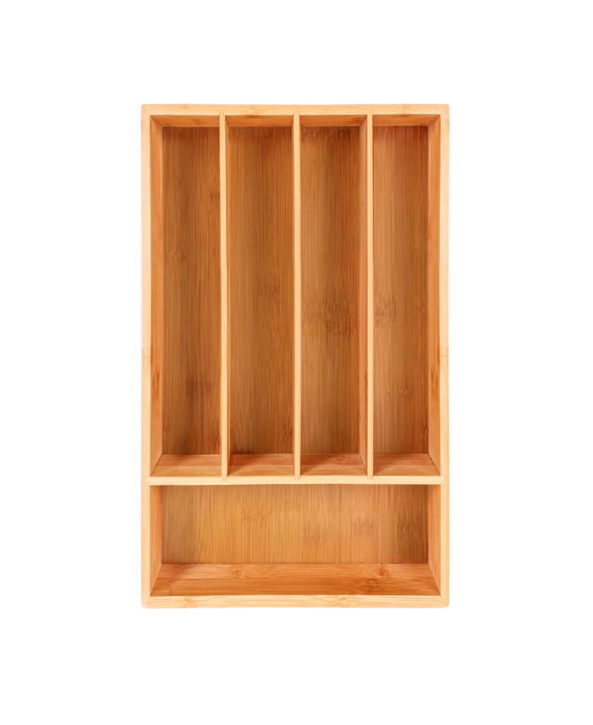 Berghoff Bamboo 5-slot Flatware Organizer, 13.75" X 9.75" In Beige