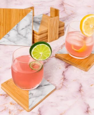 Bamboo 14-Pc. Coasters Set