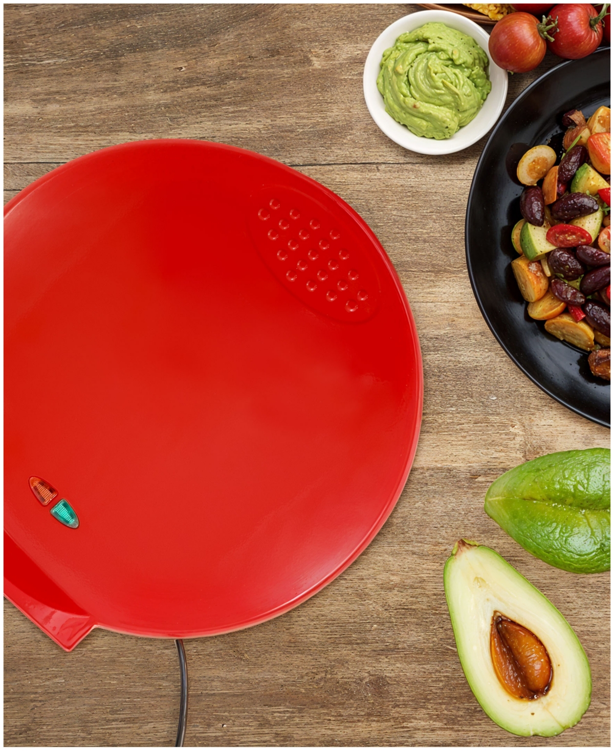 Elite Cuisine 11" Quesadilla Maker In Red